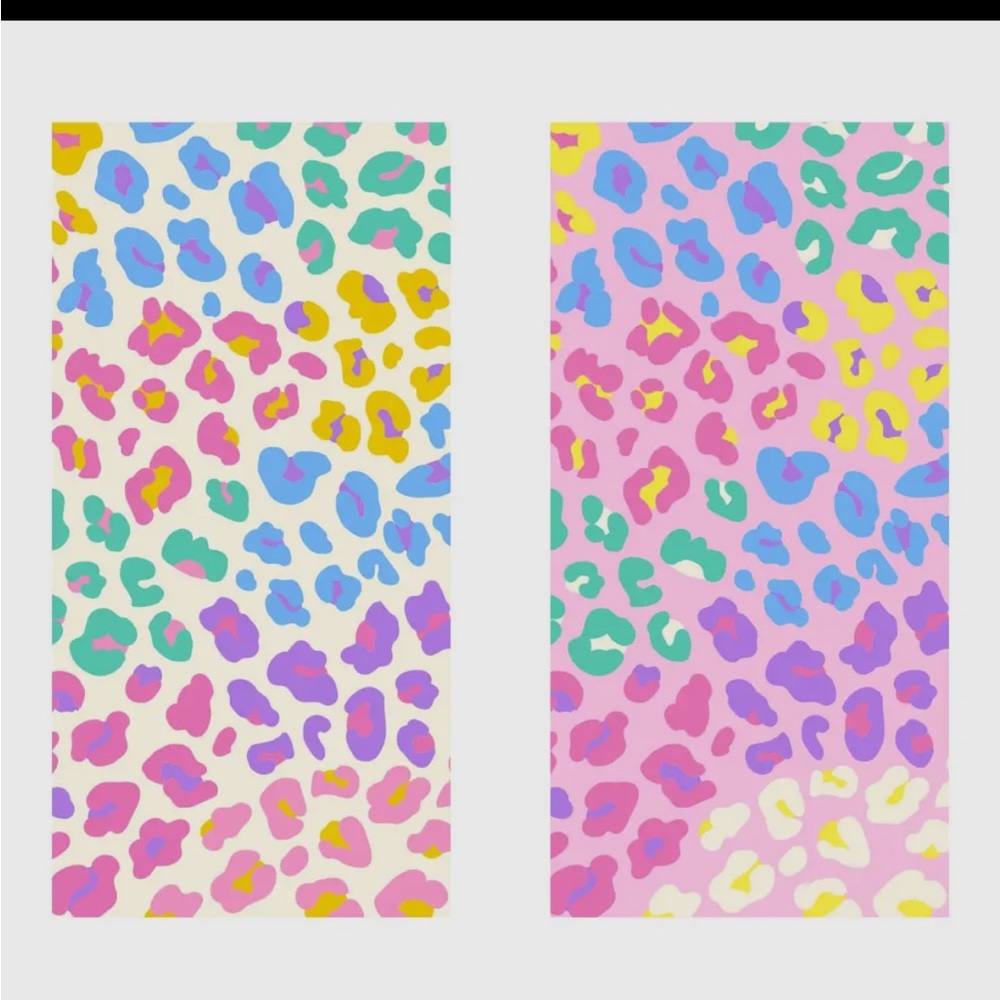 Colorful Leopard Print Katydid Quick Dry Towel